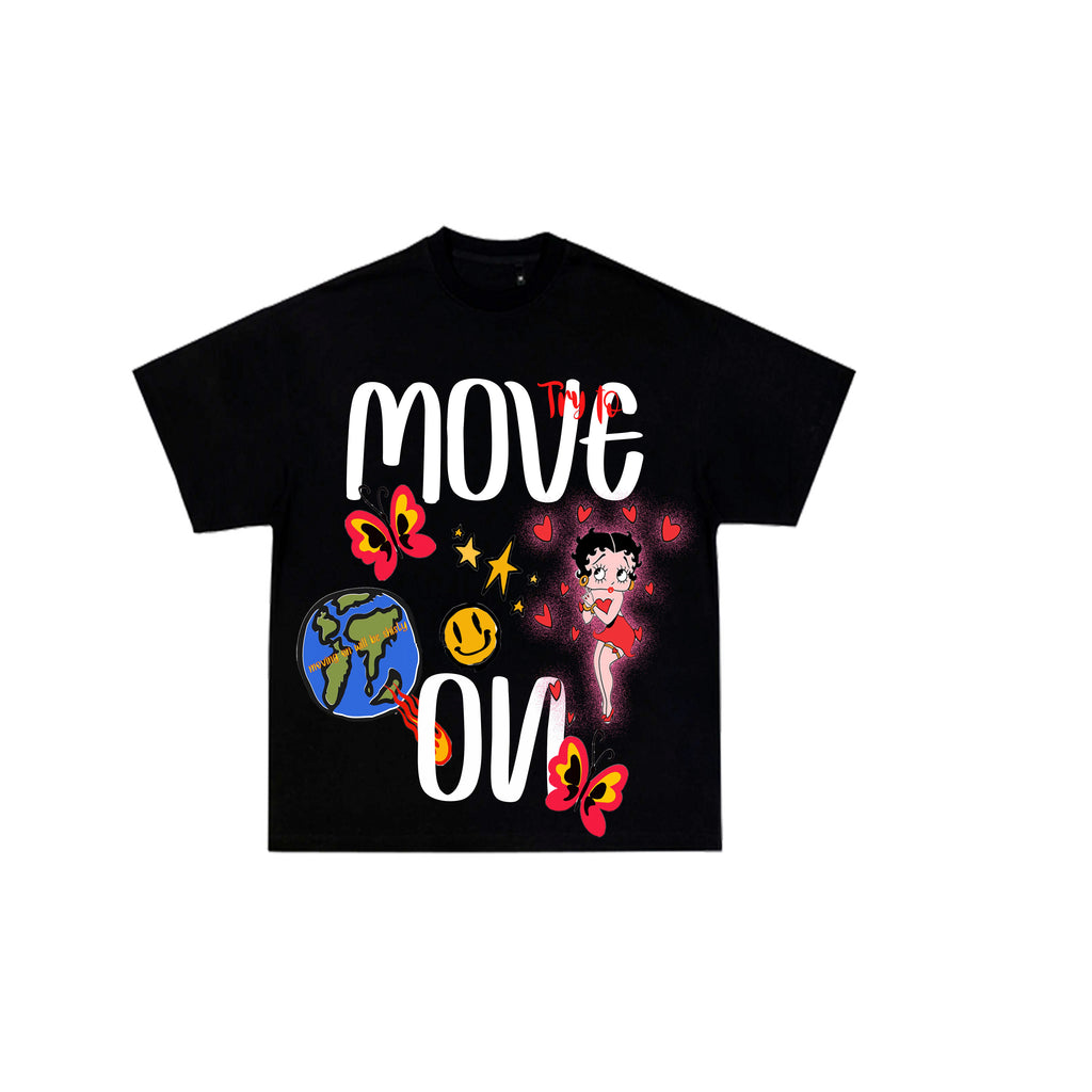 Try to move on T-shirt Black